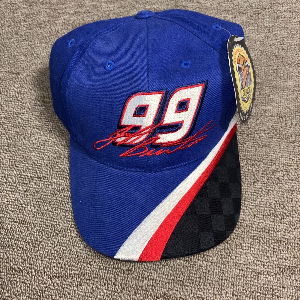 Roush Racing Exclusive Nascar Snapback Hat 99 Jeff Burton Blue Vintage NWT